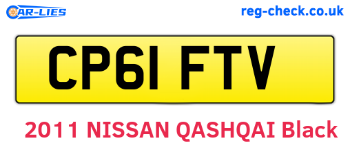 CP61FTV are the vehicle registration plates.