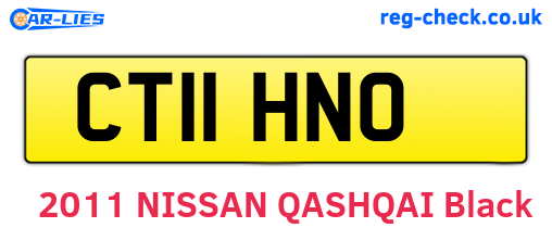 CT11HNO are the vehicle registration plates.