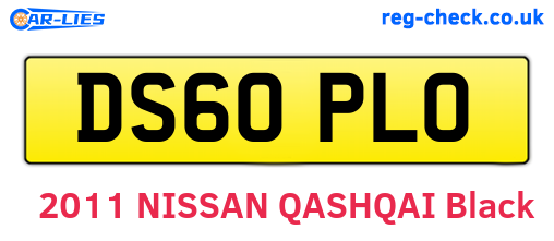 DS60PLO are the vehicle registration plates.