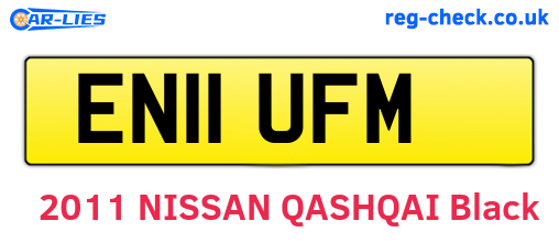 EN11UFM are the vehicle registration plates.