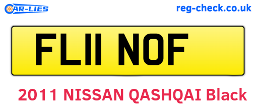 FL11NOF are the vehicle registration plates.