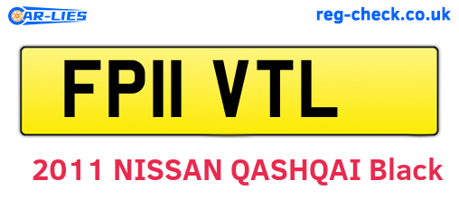FP11VTL are the vehicle registration plates.