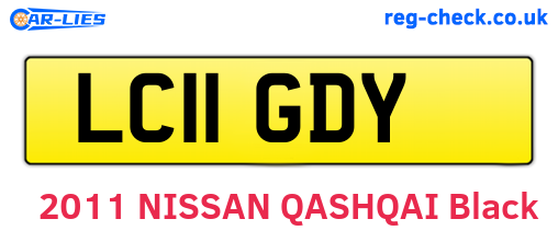 LC11GDY are the vehicle registration plates.
