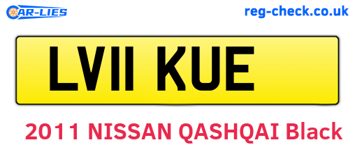 LV11KUE are the vehicle registration plates.