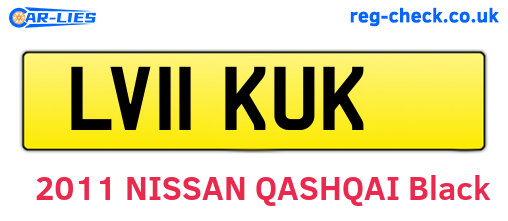LV11KUK are the vehicle registration plates.