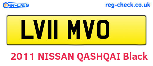 LV11MVO are the vehicle registration plates.