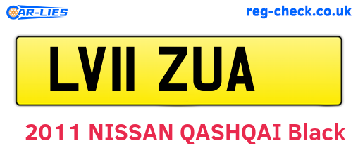 LV11ZUA are the vehicle registration plates.
