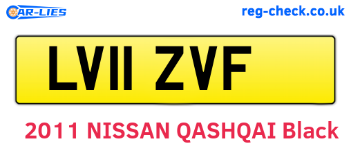 LV11ZVF are the vehicle registration plates.