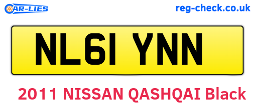 NL61YNN are the vehicle registration plates.