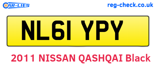 NL61YPY are the vehicle registration plates.