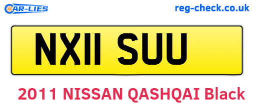 NX11SUU are the vehicle registration plates.