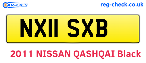 NX11SXB are the vehicle registration plates.