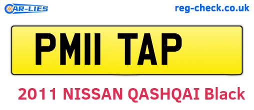 PM11TAP are the vehicle registration plates.