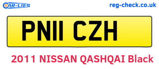 PN11CZH are the vehicle registration plates.