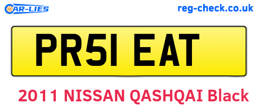 PR51EAT are the vehicle registration plates.