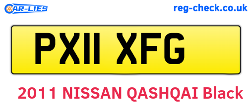 PX11XFG are the vehicle registration plates.