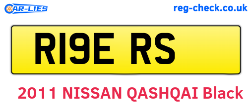 R19ERS are the vehicle registration plates.