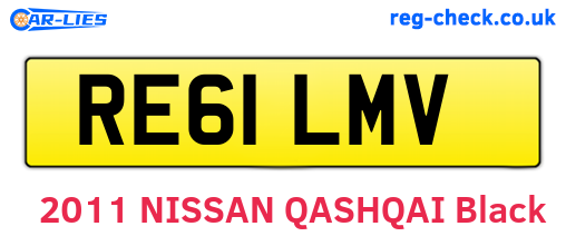 RE61LMV are the vehicle registration plates.
