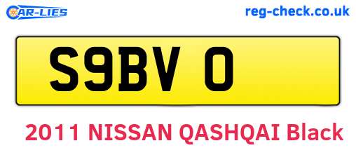 S9BVO are the vehicle registration plates.