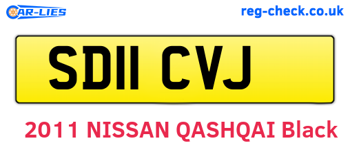 SD11CVJ are the vehicle registration plates.