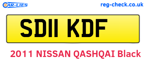 SD11KDF are the vehicle registration plates.