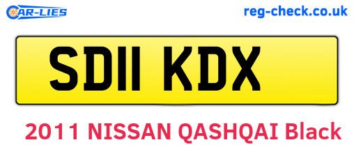 SD11KDX are the vehicle registration plates.