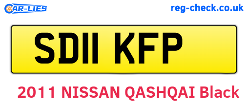 SD11KFP are the vehicle registration plates.