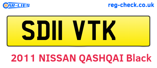 SD11VTK are the vehicle registration plates.