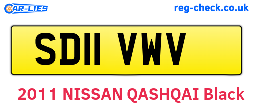 SD11VWV are the vehicle registration plates.