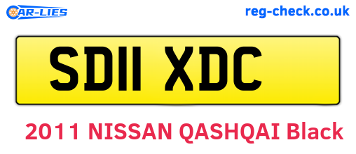 SD11XDC are the vehicle registration plates.