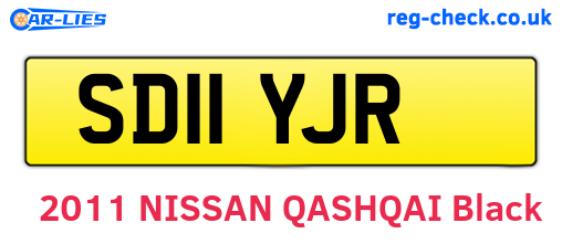 SD11YJR are the vehicle registration plates.