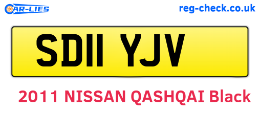 SD11YJV are the vehicle registration plates.