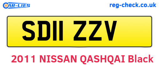 SD11ZZV are the vehicle registration plates.