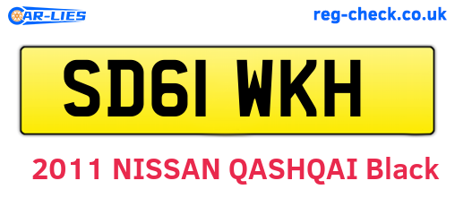 SD61WKH are the vehicle registration plates.
