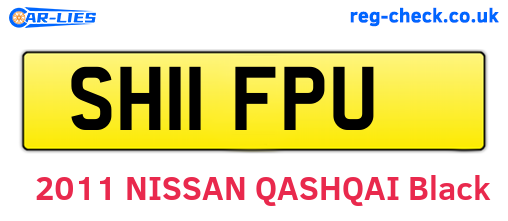 SH11FPU are the vehicle registration plates.