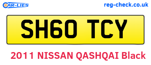 SH60TCY are the vehicle registration plates.