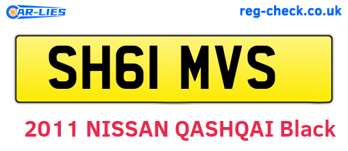 SH61MVS are the vehicle registration plates.