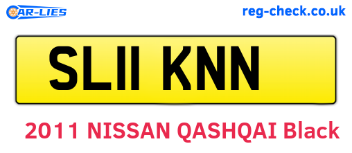 SL11KNN are the vehicle registration plates.