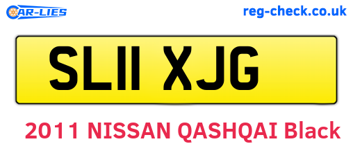 SL11XJG are the vehicle registration plates.