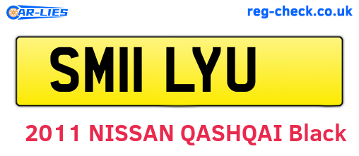 SM11LYU are the vehicle registration plates.