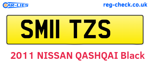 SM11TZS are the vehicle registration plates.