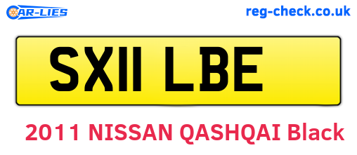 SX11LBE are the vehicle registration plates.
