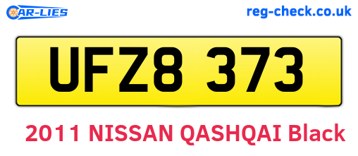 UFZ8373 are the vehicle registration plates.