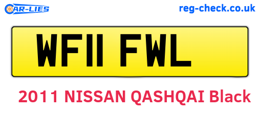 WF11FWL are the vehicle registration plates.