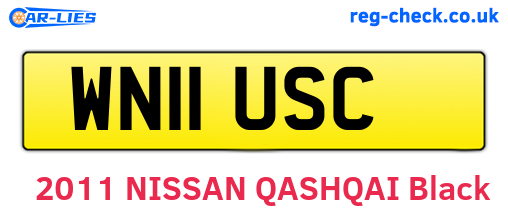 WN11USC are the vehicle registration plates.