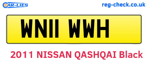 WN11WWH are the vehicle registration plates.