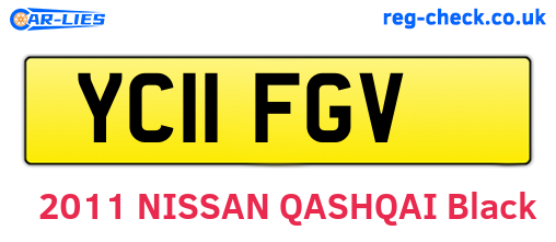 YC11FGV are the vehicle registration plates.