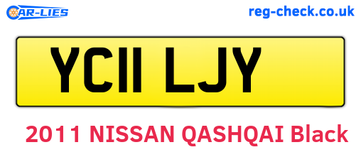 YC11LJY are the vehicle registration plates.