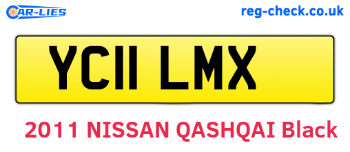 YC11LMX are the vehicle registration plates.
