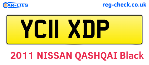 YC11XDP are the vehicle registration plates.